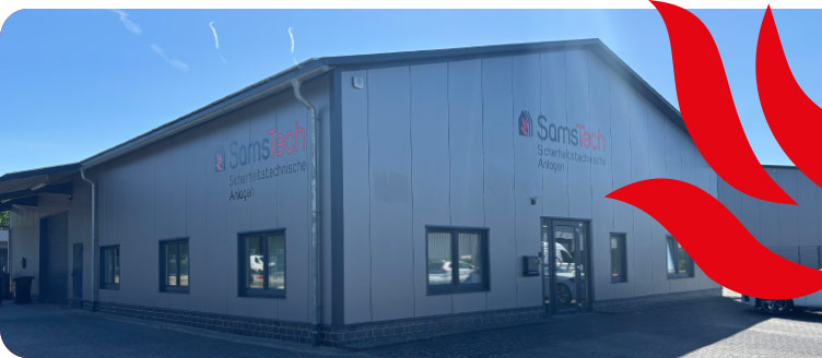 Hintergrundfoto des Samstec-Gebauedes von aussen